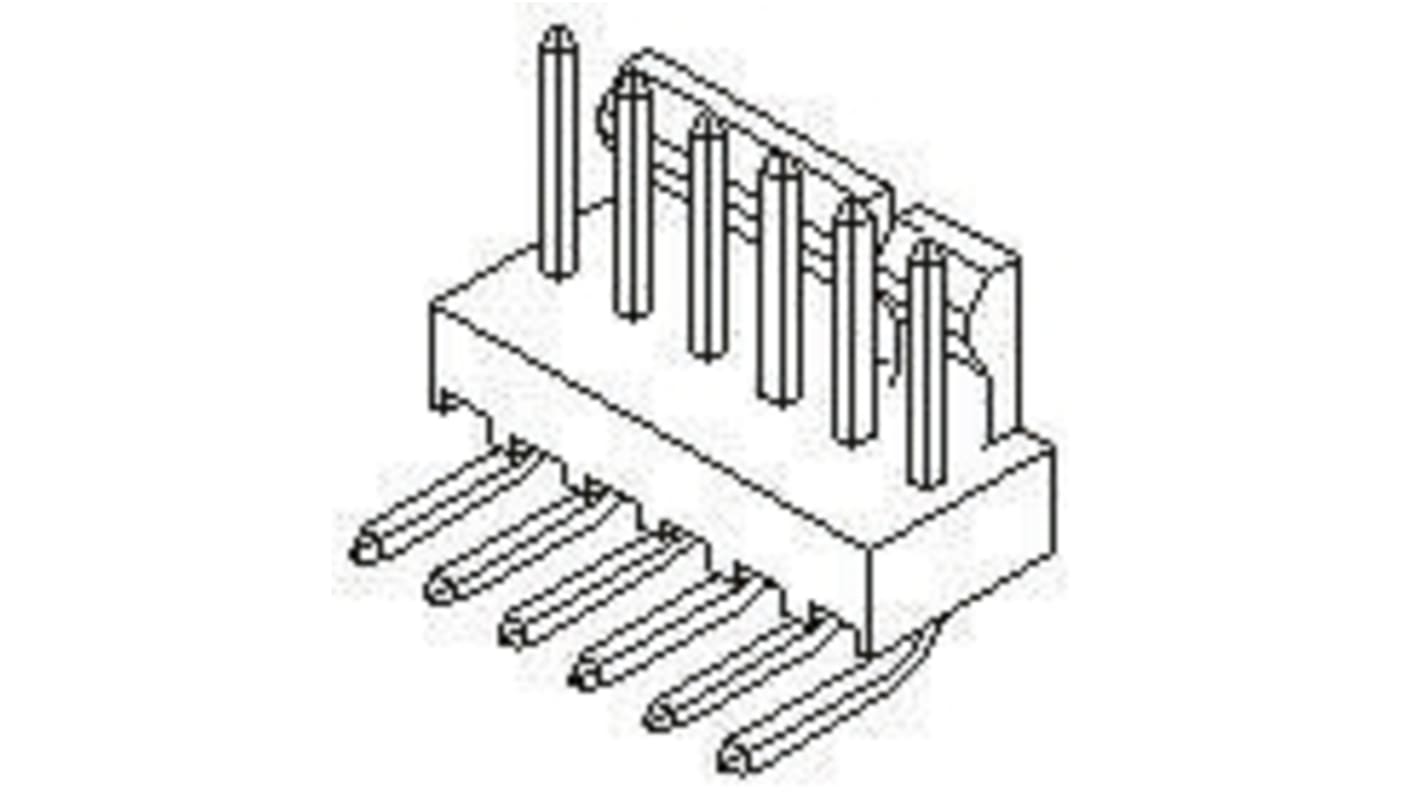 Molex KK 254 Series Right Angle Through Hole Pin Header, 16 Contact(s), 2.54mm Pitch, 1 Row(s), Unshrouded