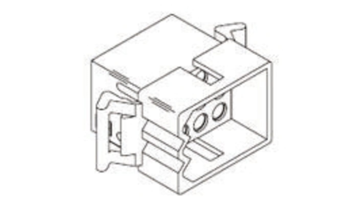 Carcasa de conector Molex 03-09-2062, Serie STANDARD .093", paso: 5.03mm, 6 contactos, 2 filas, Recto, Macho, Montaje