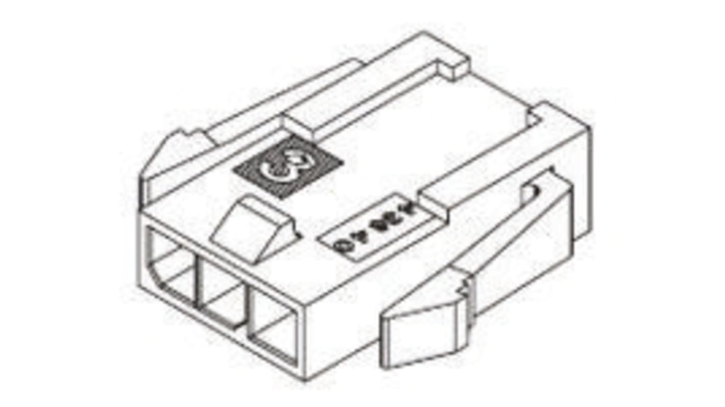 Molex Micro-Fit 3.0 Steckverbindergehäuse Stecker 3mm, 8-polig / 1-reihig Gerade, Tafelmontage für Stecker Micro-Fit 3.0