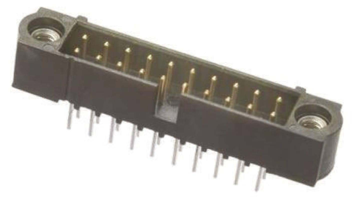HARWIN Datamate J-Tek Series Straight Through Hole PCB Header, 26 Contact(s), 2.0mm Pitch, 2 Row(s), Shrouded