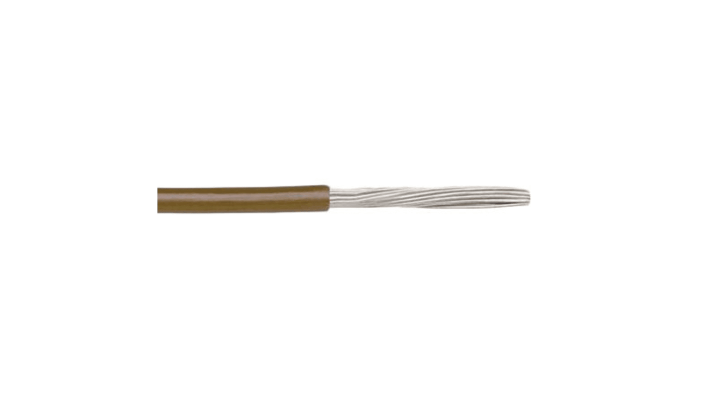 Cavo di collegamento apparecchiature Alpha Wire, 0,81 mm², 18 AWG, 300 V, 305m, Marrone, UL1007