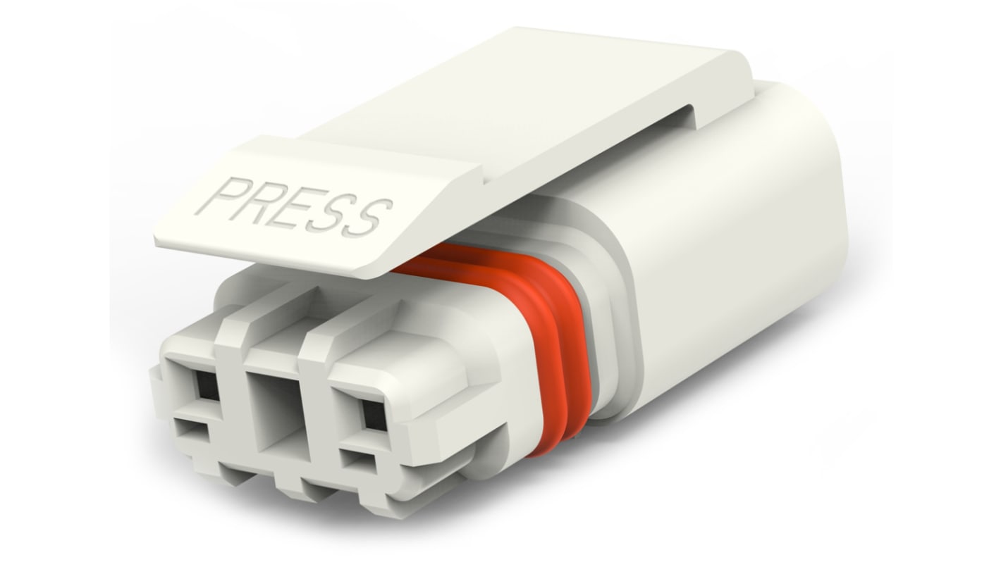 TE Connectivity Stecker SlimSeal Connector Miniature Leuchtensteckverbinder, Miniatur, Kontakte: 2, Anz.Ausl. 2,