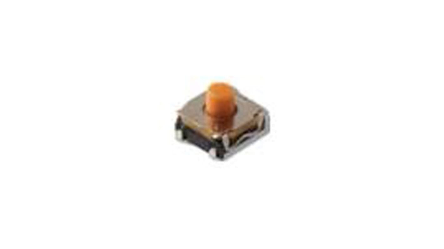IP67 Yellow Button Tactile Switch, SPST 50 mA 3.3 (Dia.)mm Surface Mount