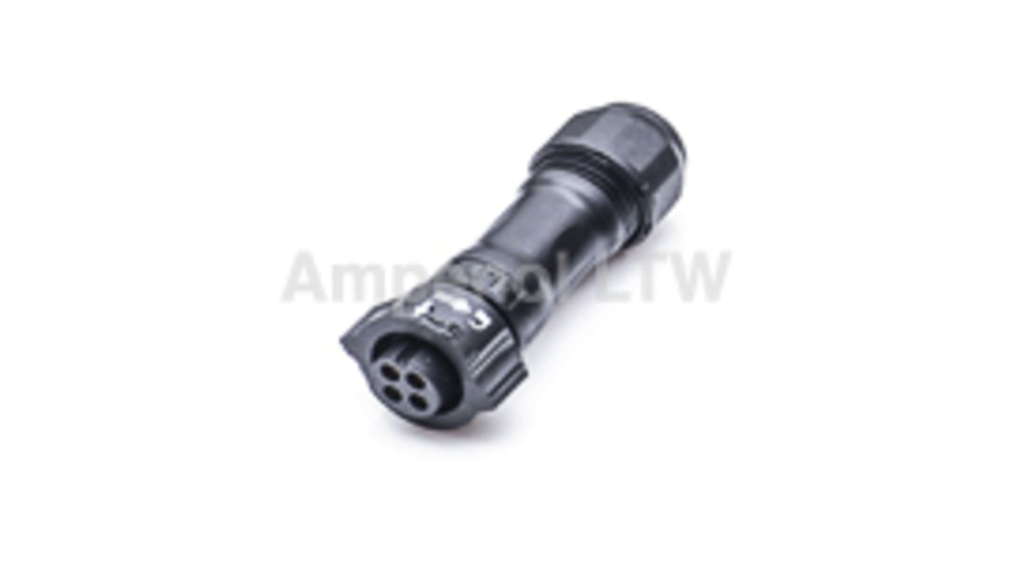 Amphenol Industrial Circular Connector, 4 Contacts, Cable Mount, Socket, Female, IP68, X-Lok Series