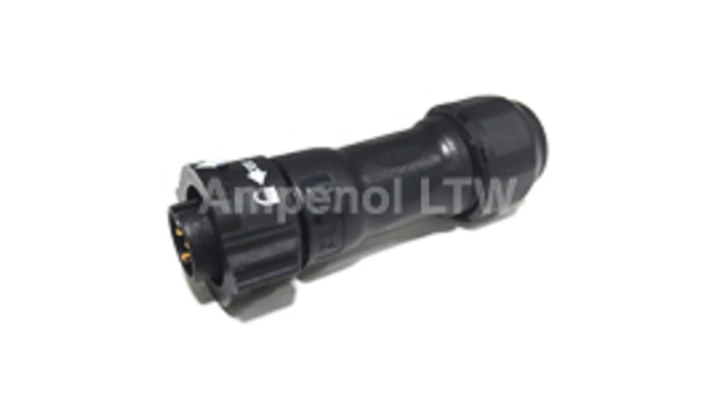 Conector circular Amphenol Industrial macho serie X-Lok de 2 vías macho, montaje aéreo, IP68