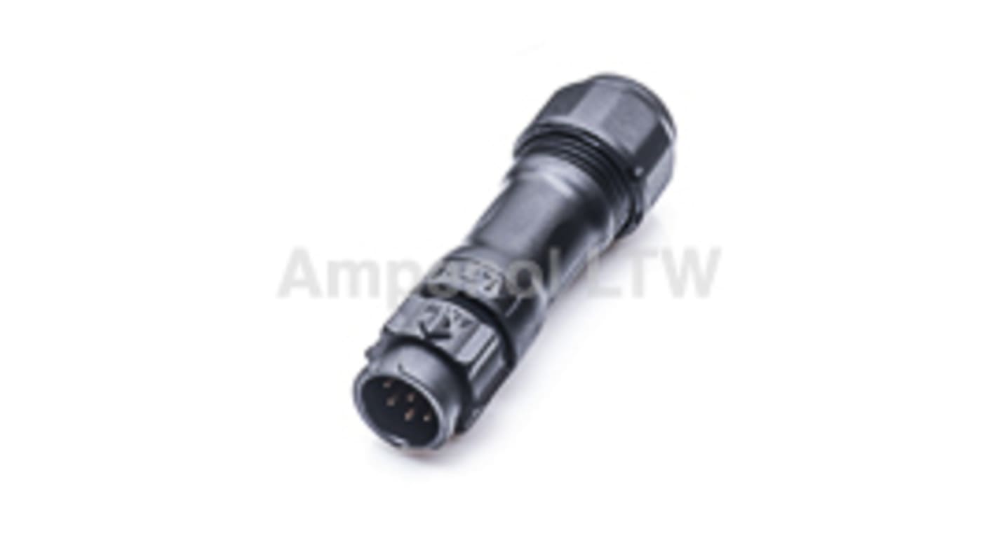 Amphenol Industrial Circular Connector, 5 Contacts, Cable Mount, Plug, Male, IP68, X-Lok Series