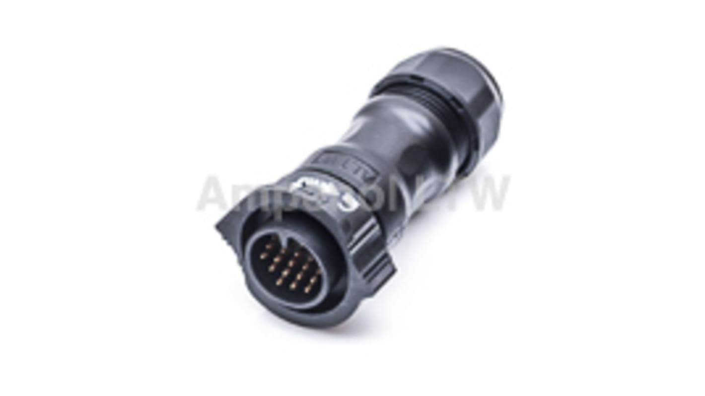 Amphenol Industrial Circular Connector, 18 Contacts, Cable Mount, Plug, Male, IP68, X-Lok Series