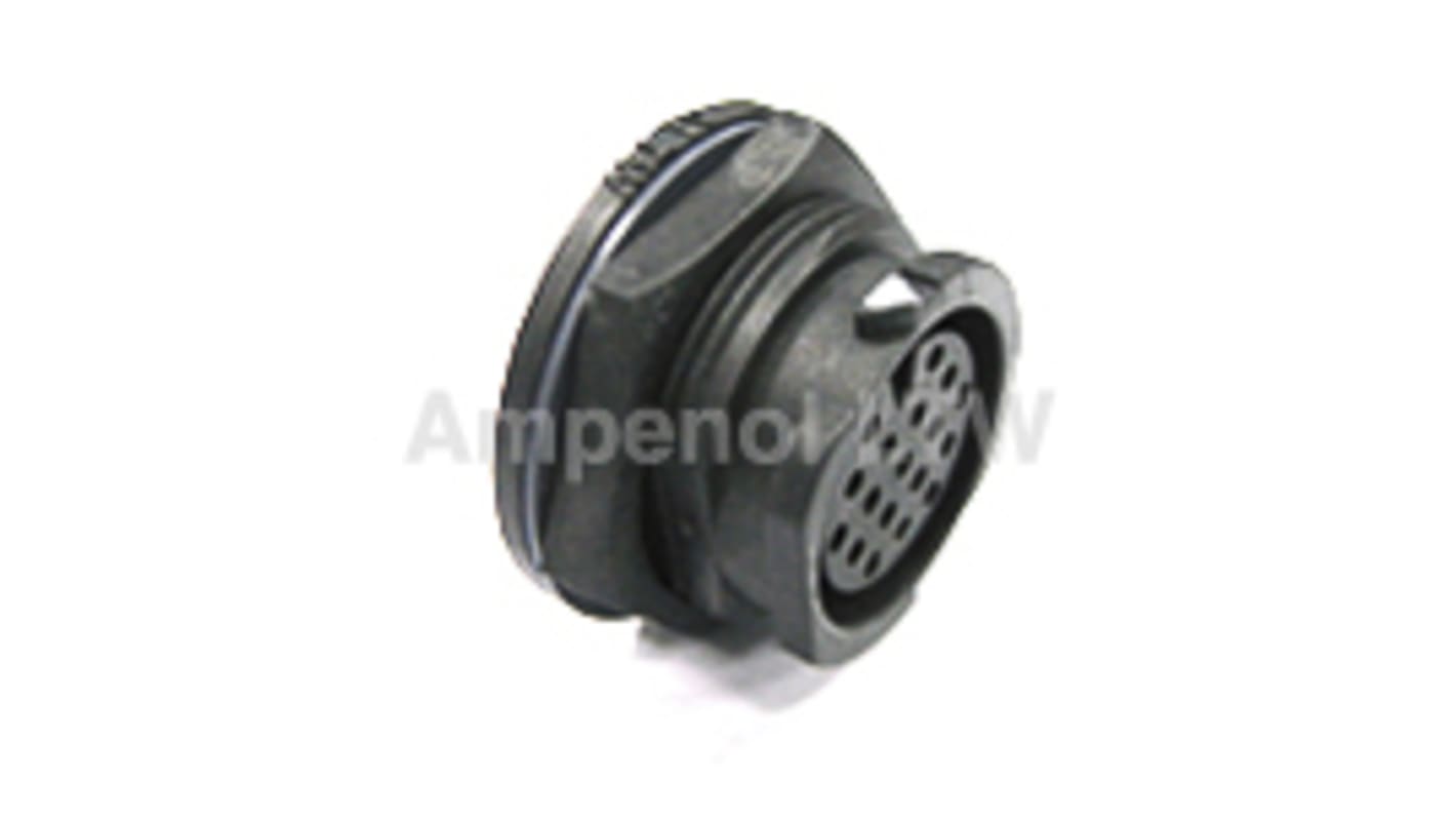 Conector circular Amphenol Industrial hembra serie X-Lok de 18 vías hembra, Montaje frontal, IP68