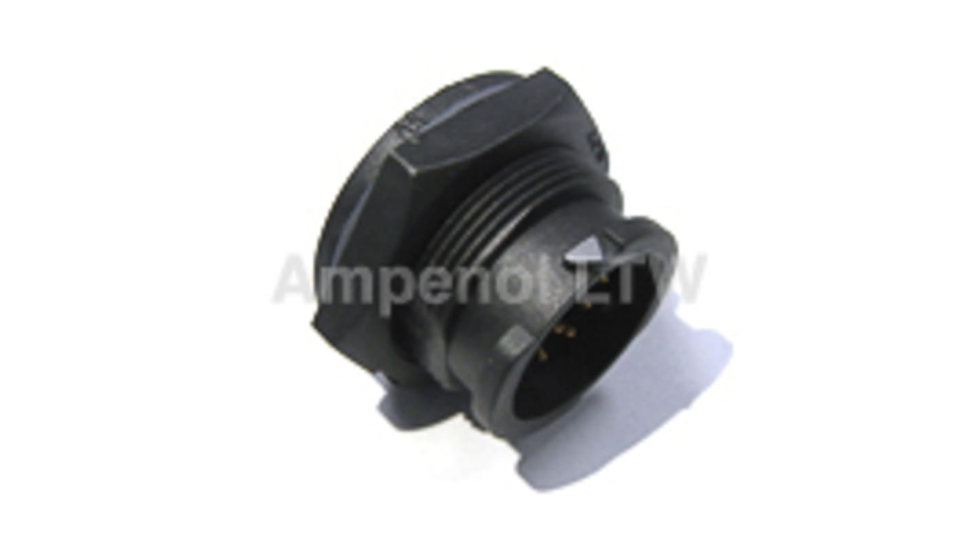 Conector circular Amphenol Industrial macho serie X-Lok de 10 vías macho, Montaje frontal, IP68