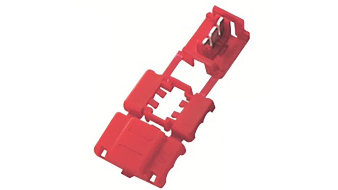 Conector de empalme RS PRO, 1.5 → 2.5 mm², 16 → 14 AWG 14AWG 2.5mm² 16AWG 1.5mm², Rojo