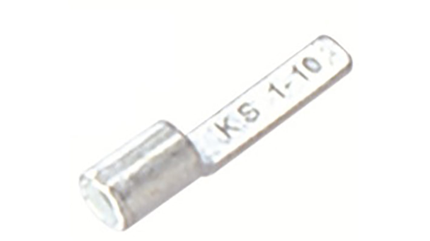 RS PRO Uninsulated Crimp Blade Terminal 10mm Blade Length, 0.5mm² to 1.5mm², 22AWG to 16AWG