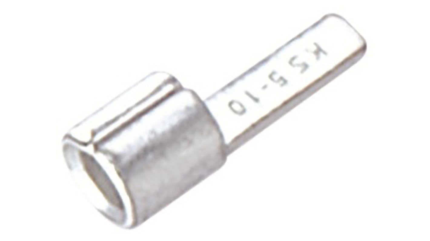 Terminal de lengüeta crimpada RS PRO, No, No Aislado, long. 10mm, 4mm² a 6mm², 12AWG a 10AWG