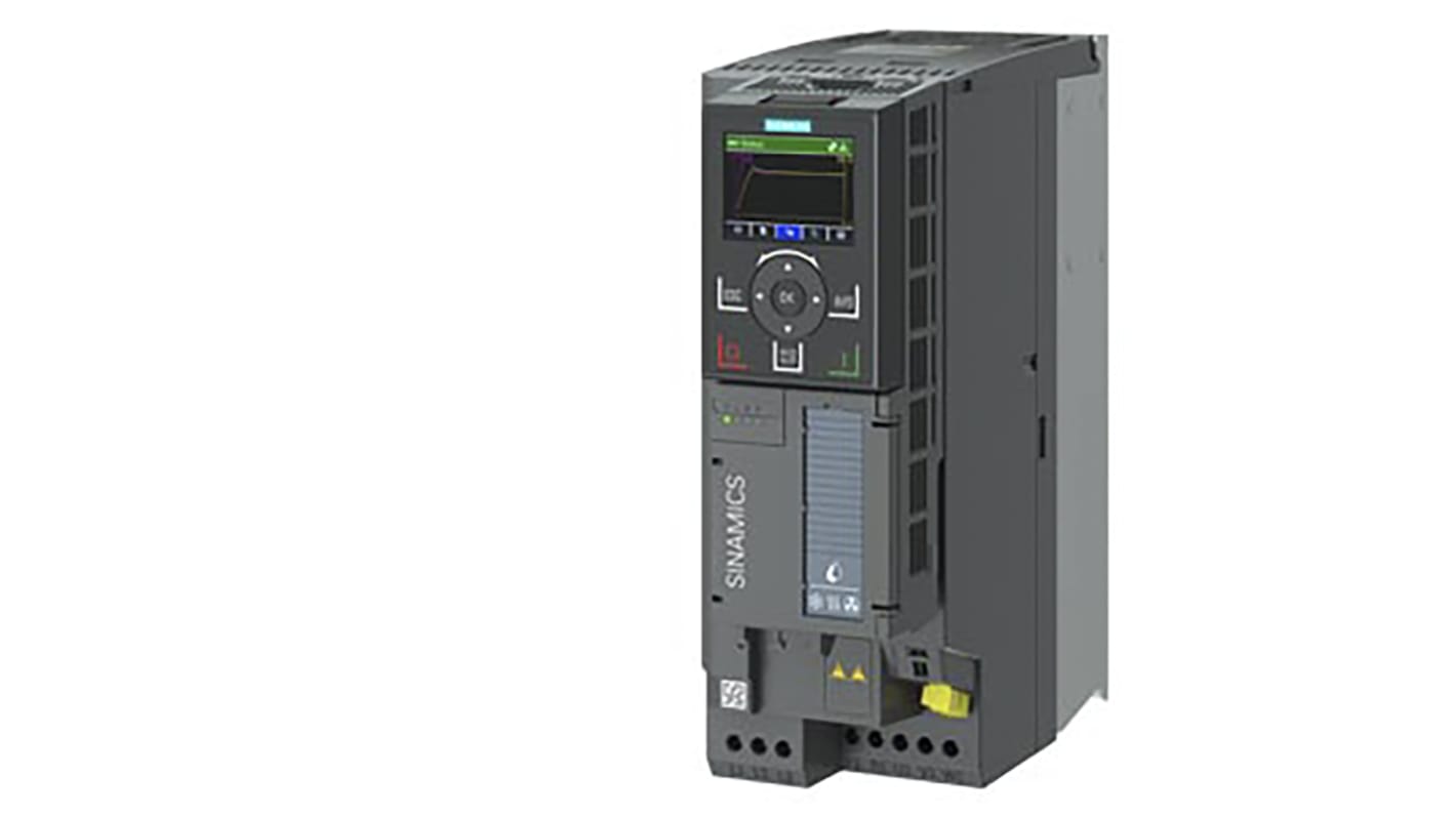 Siemens Inverter Drive, 5.5 kW, 3 Phase, 380 → 480 V ac, 12 A, SINAMICS G120X Series