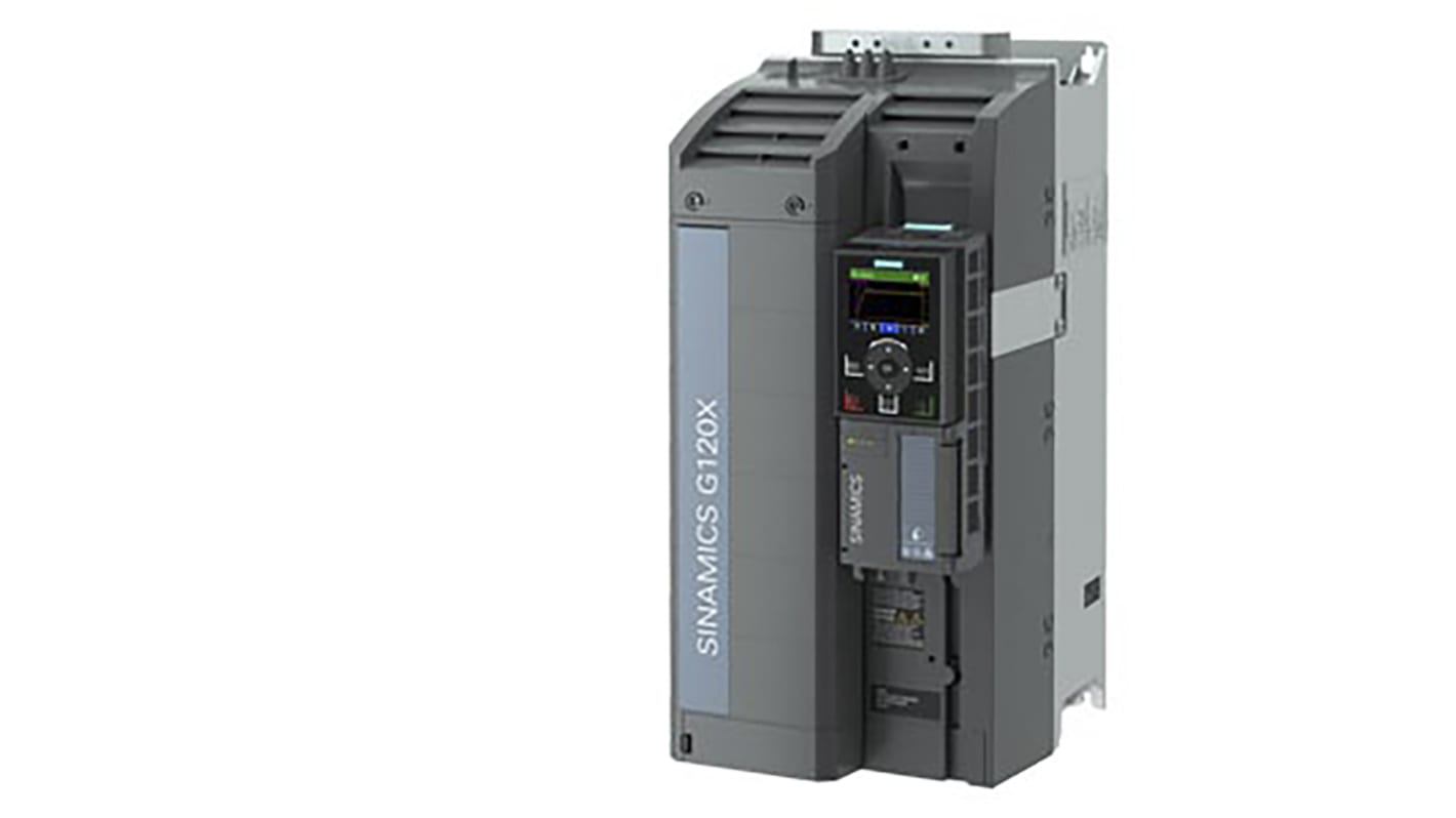 Siemens Inverter Drive, 18.5 kW, 3 Phase, 380 → 480 V ac, 37 A, SINAMICS G120X Series