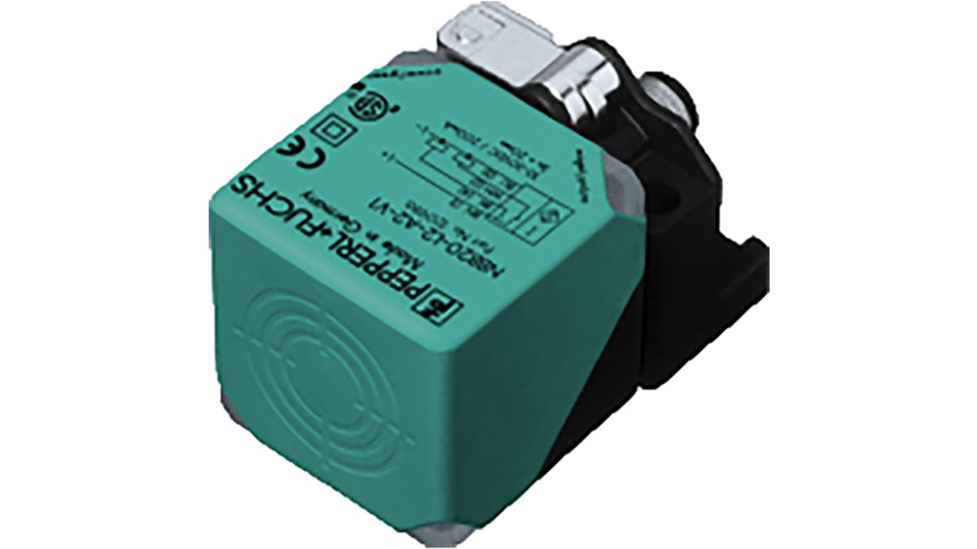 Sensor de proximidad Pepperl + Fuchs, alcance 20 mm, salida PNP, 10 → 60 V dc, IP69K, 200Hz