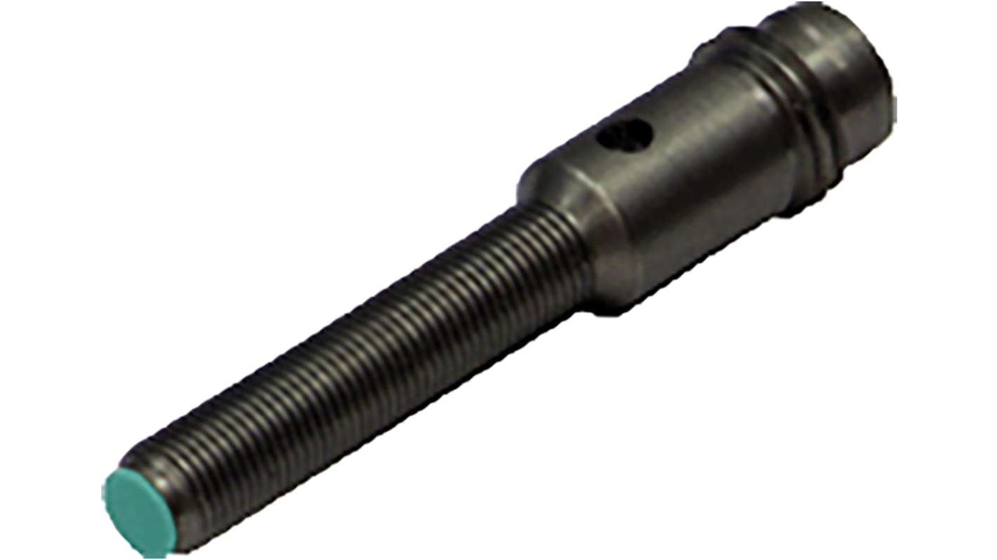 Pepperl + Fuchs Inductive Barrel-Style Proximity Sensor, M5 x 0.5, 1.5 mm Detection, PNP Output, 10 → 30 V dc,