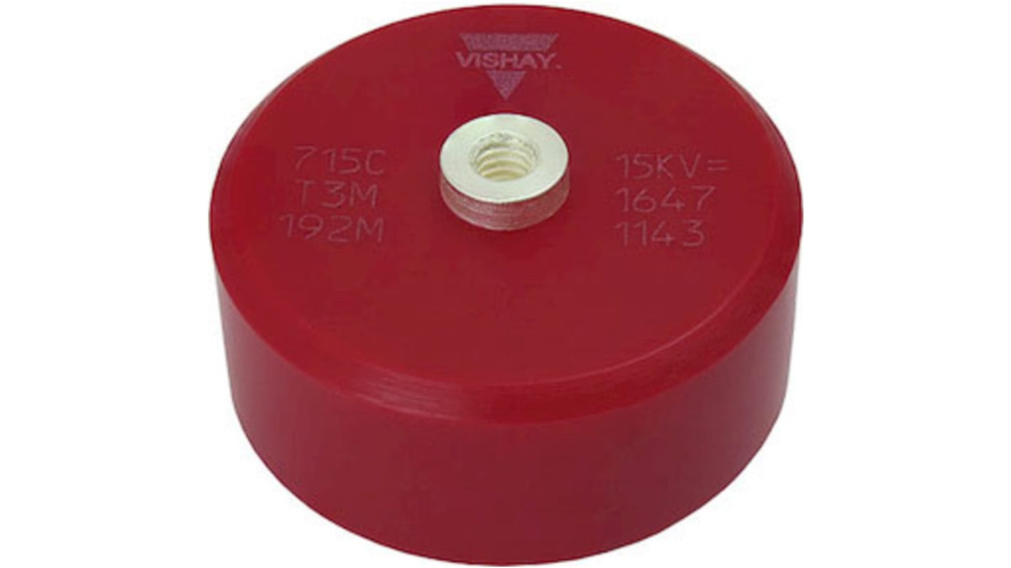 Vishay Single Layer Ceramic Capacitor (SLCC) 1nF 27 kVrms, 40kV dc ±20% N4700 Dielectric, 715C40KT, Screw Mount +85°C