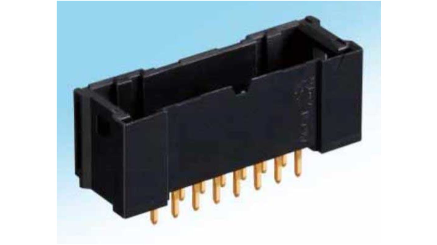 Hirose DF51 Series Straight Through Hole PCB Header, 26 Contact(s), 2.0mm Pitch, 2 Row(s), Shrouded