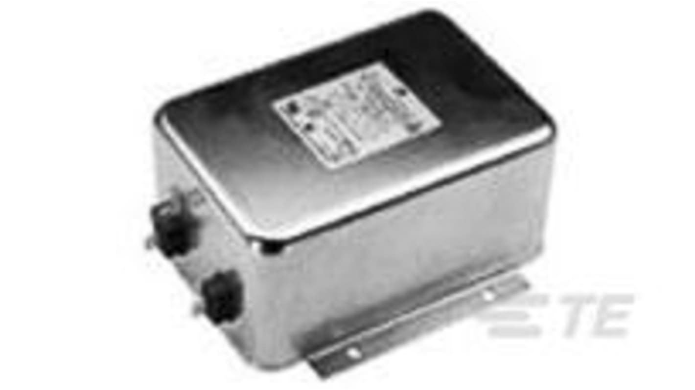 TE Connectivity, Corcom T 15A 250 V ac 50/60Hz, Flange Mount RFI Filter, Fast-On, Single Phase