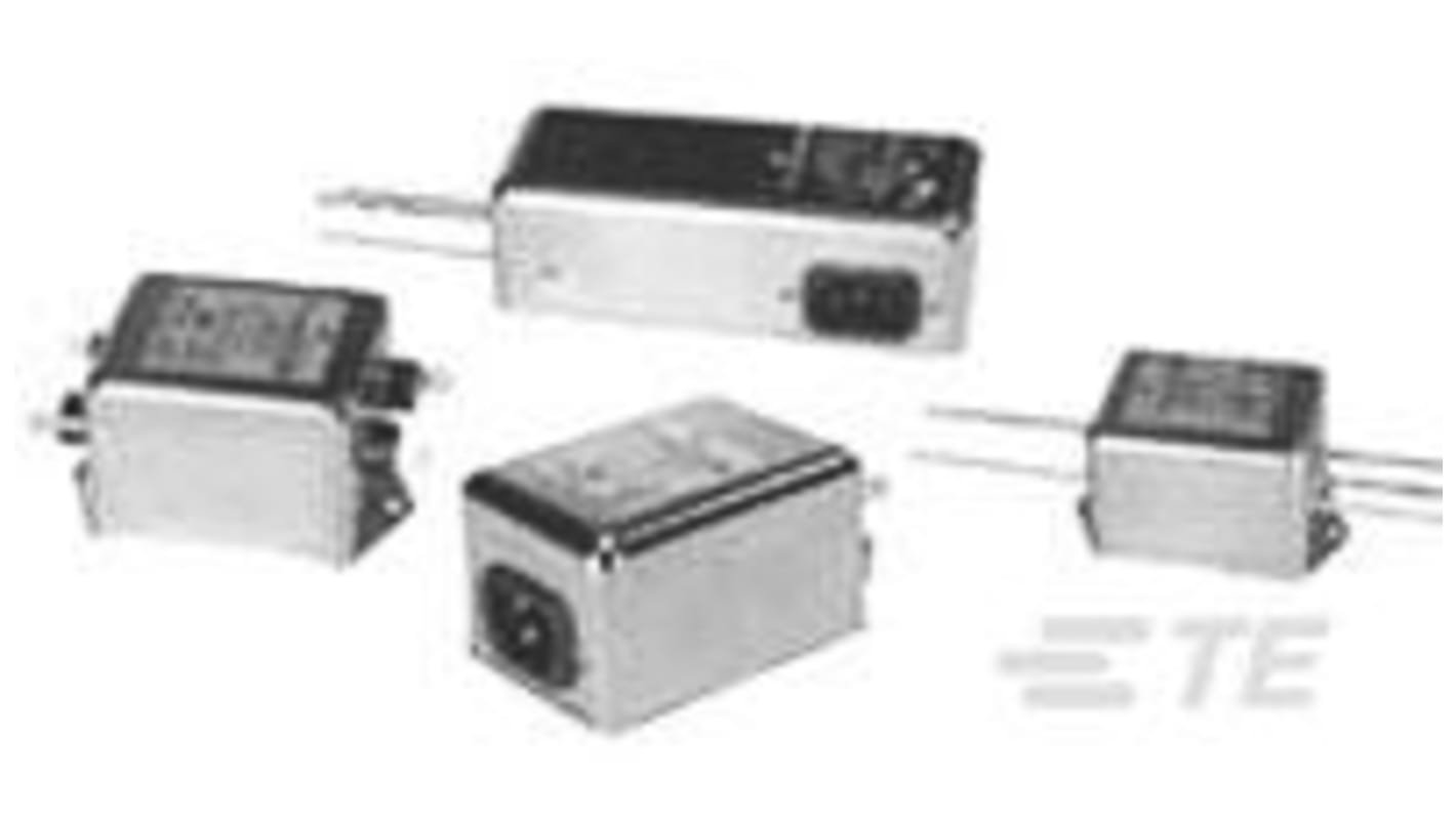 Filtr RFI, řada: Corcom HQ, 250 V AC, 50/60Hz, Montáž na přírubu, Rychlé nasazení, 3A, TE Connectivity