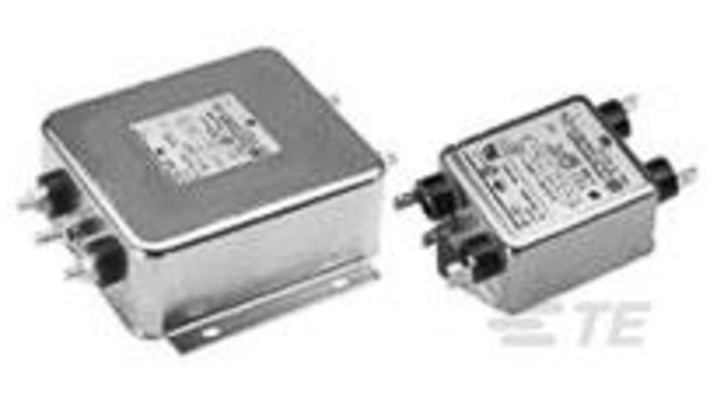 Filtr RFI, řada: Corcom S, 250 V AC, 50/60Hz, Montáž na přírubu, Rychlé nasazení, 10A, TE Connectivity