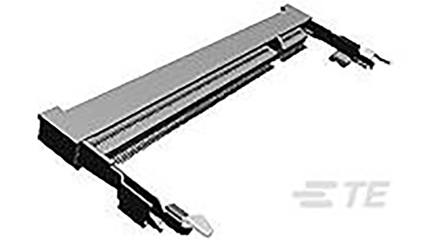 TE Connectivity 0.6mm Pitch 200 Way, Right Angle SMT Mount SO DIMM Socket ,1.8 V ,500.0mA