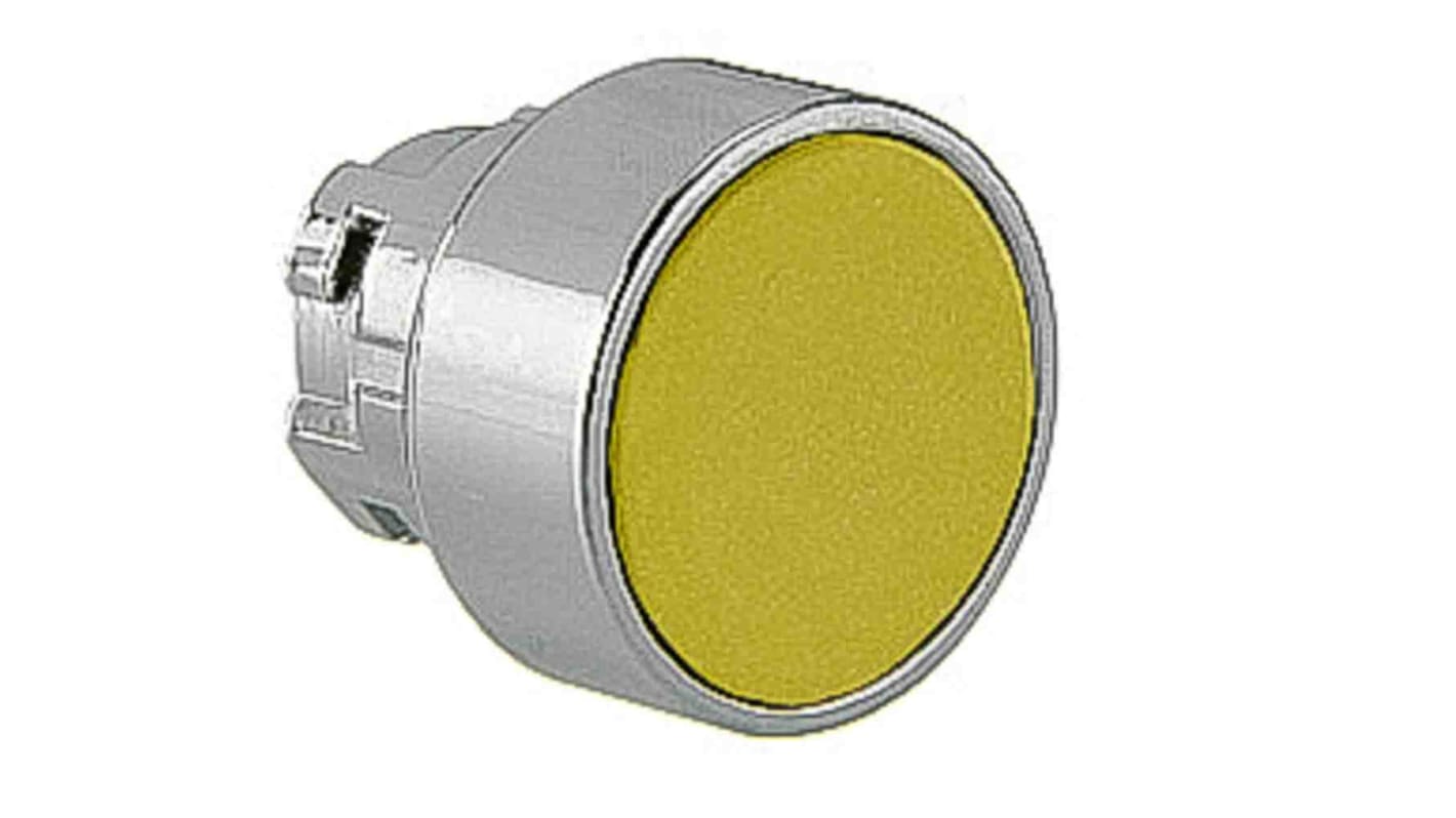 Cabezal de pulsador Lovato serie 8LM2T, Ø 22mm, de color Amarillo, Retorno por Resorte, IP65