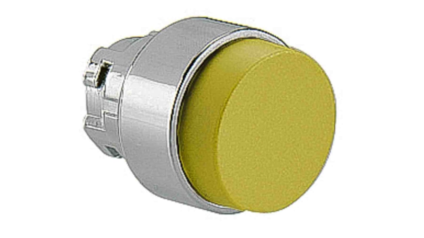 Lovato 8LM2T Series Yellow Spring Return Push Button Head, 22mm Cutout, IP65