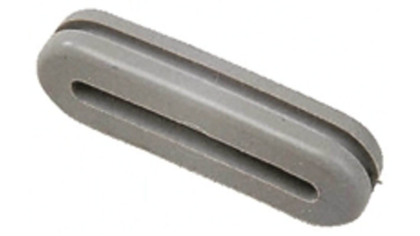 Kábelalátétgyűrű PVC Kábelgyűrű, 3mm Szürke, Ø: Maximum of 17mm 25mm