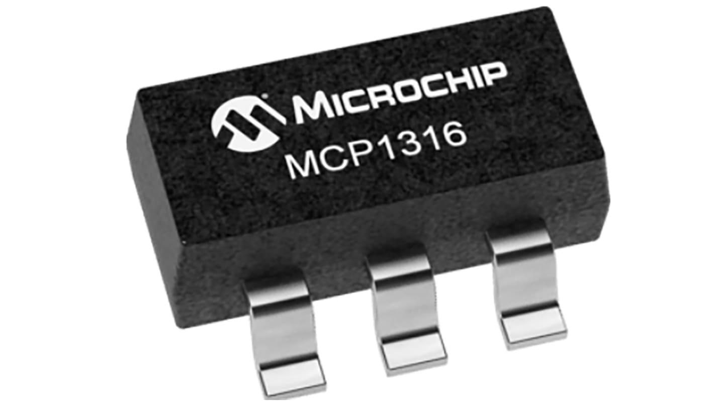 Microchip 電圧監視 IC 1チャンネル, 5-Pin SOT-23