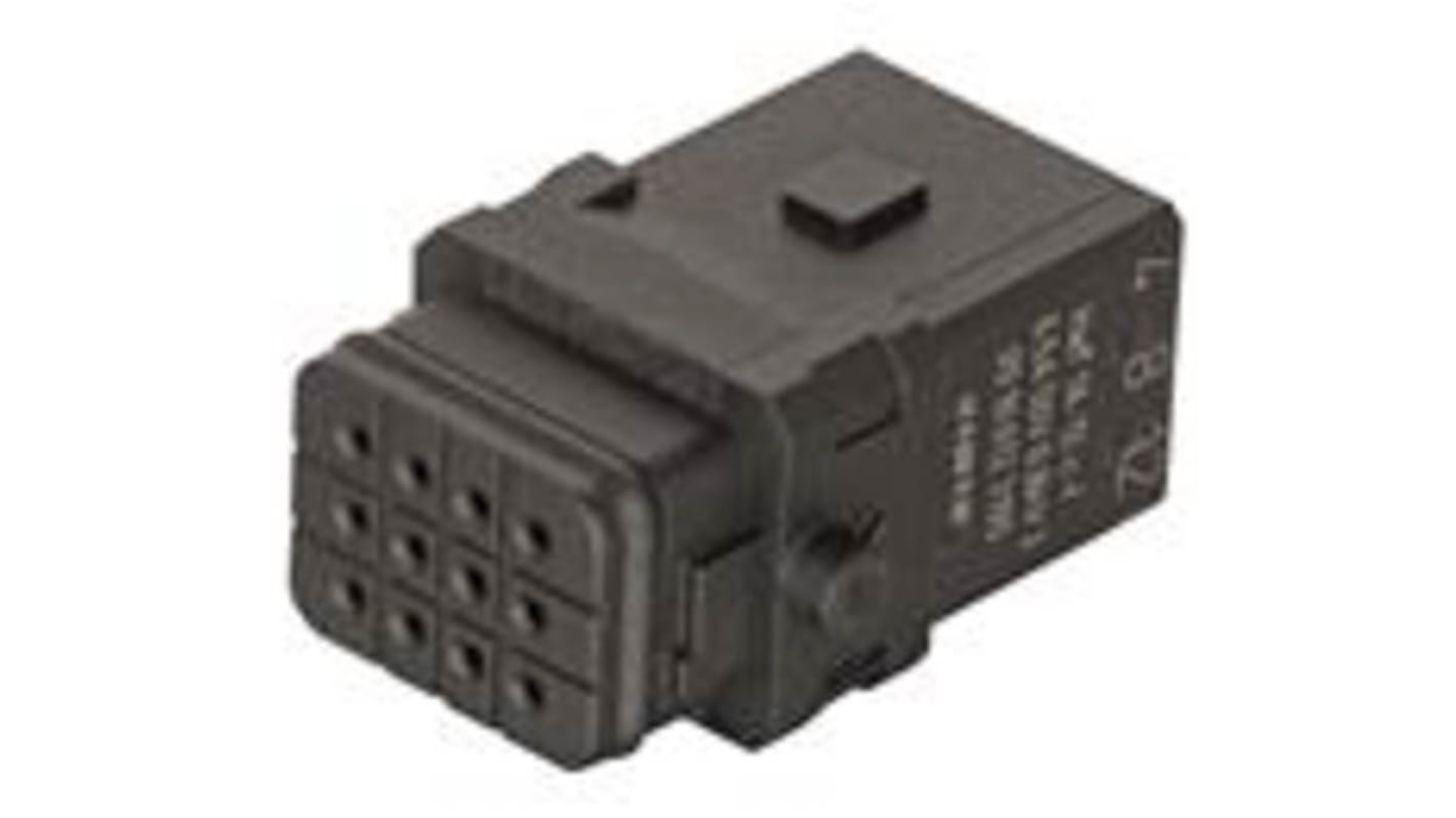 HARTING Han 1A Industrie-Steckverbinder Kontakteinsatz, 12-polig 6.5A Stecker Crimp