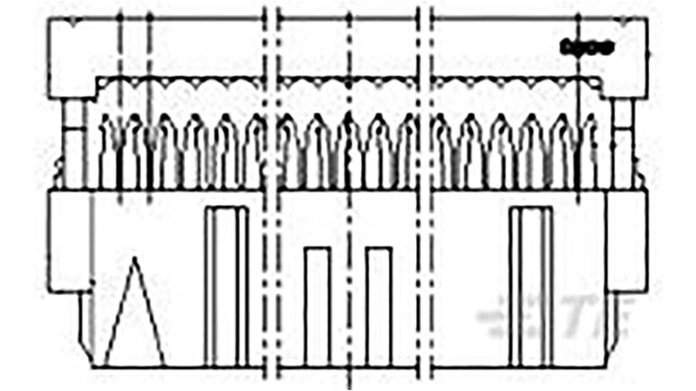 TE Connectivity IDC-Steckverbinder Buchse, 16-polig / 2-reihig, Raster 2.54mm