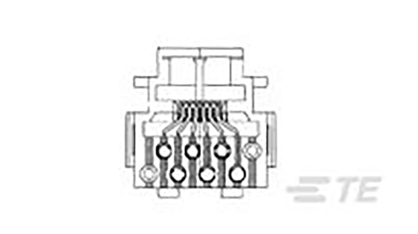 TE Connectivity RJ11-Steckverbinder Buchse 6-polig Ungeschirmt, Kabelmontage