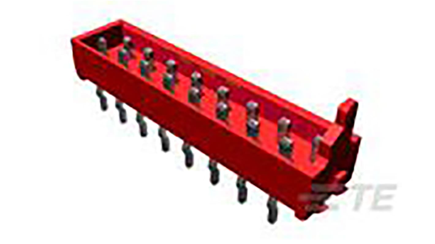 TE Connectivity Micro-Match Series Straight Through Hole PCB Header, 14 Contact(s), 2.54mm Pitch, 2 Row(s), Shrouded