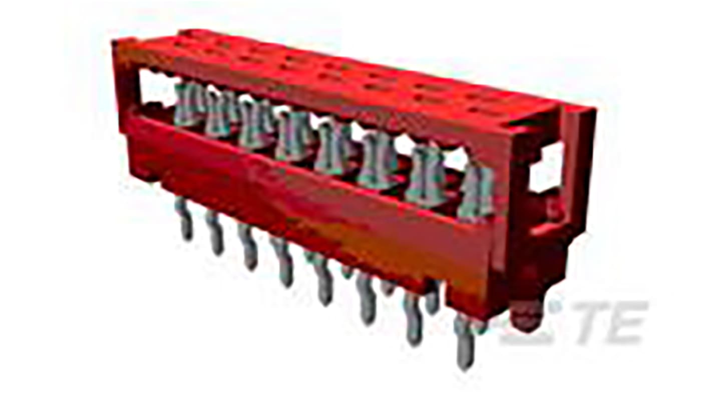 TE Connectivity IDC-Steckverbinder Stecker, , 4-polig / 2-reihig, Raster 1.27mm