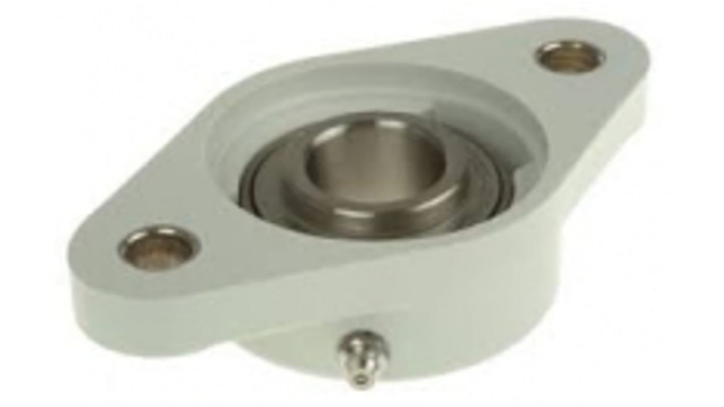 2 Hole Flange Bearing Unit, PSFT20CR, 20mm ID