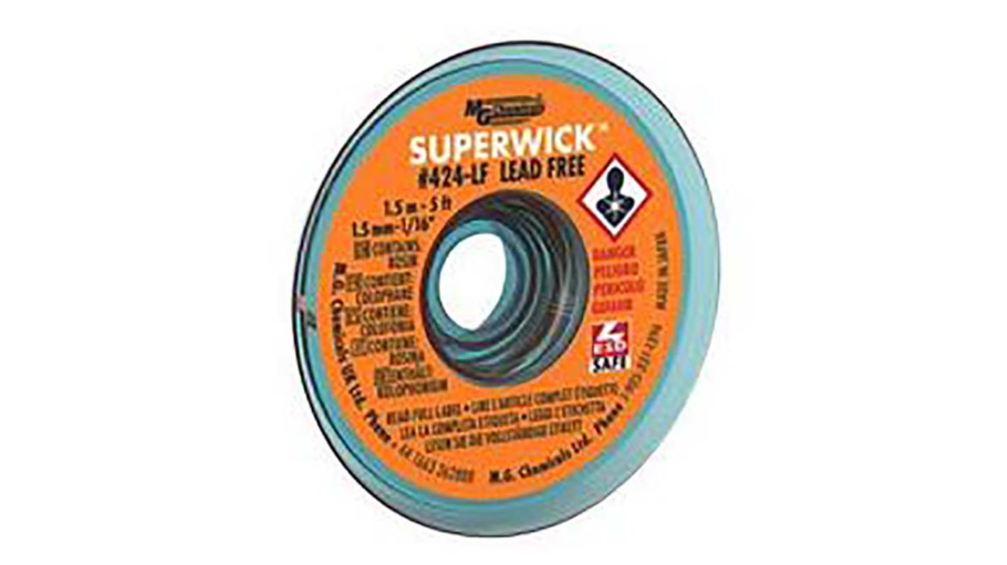 Super Wick SUPERWICK 424LF 1.5m Lead Free No Clean Desoldering Braid