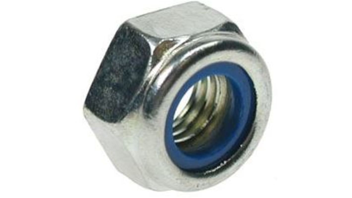 RS PRO, Bright Zinc Plated Steel Locking Nut, DIN 985, M24