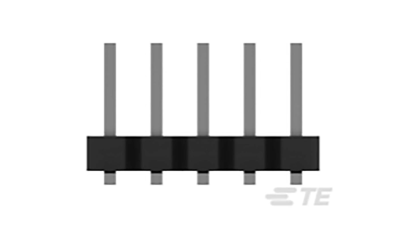 TE Connectivity AMPMODU Series Straight Surface Mount Pin Header, 8 Contact(s), 2.0mm Pitch, 2 Row(s), Unshrouded