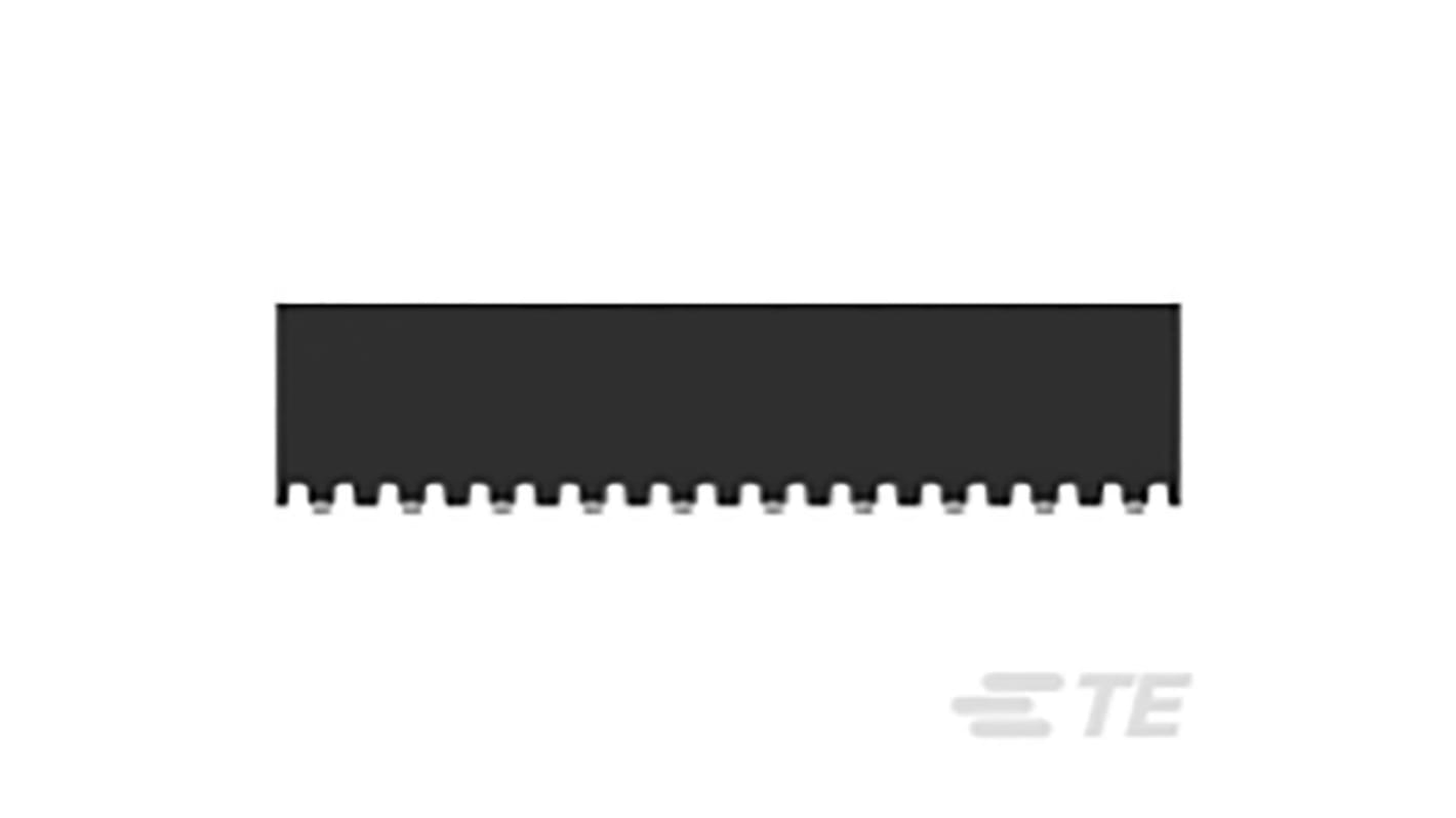 TE Connectivity AMPMODU Series Straight Surface Mount PCB Socket, 20-Contact, 2-Row, 2mm Pitch, Solder Termination