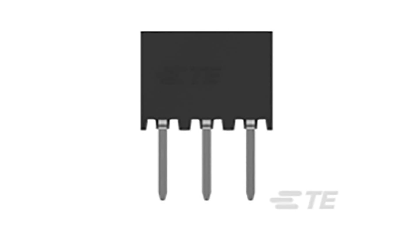 TE Connectivity AMPMODU Series Straight Through Hole Mount PCB Socket, 6-Contact, 2-Row, 2mm Pitch, Solder Termination