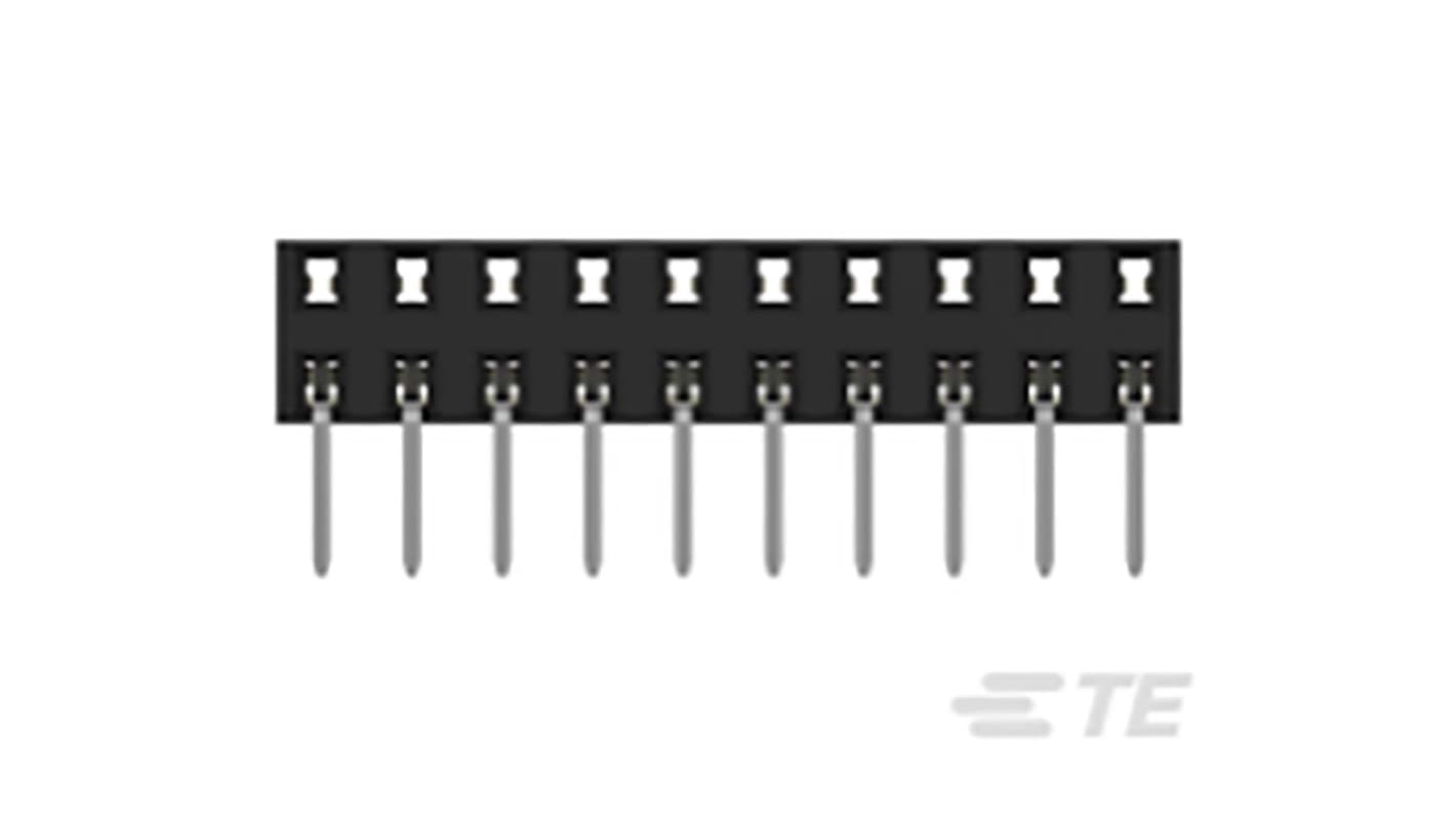 Conector hembra para PCB TE Connectivity serie AMPMODU 2-2314924, de 20 vías en 2 filas, paso 2mm, 125 V , 650 V., 12A,