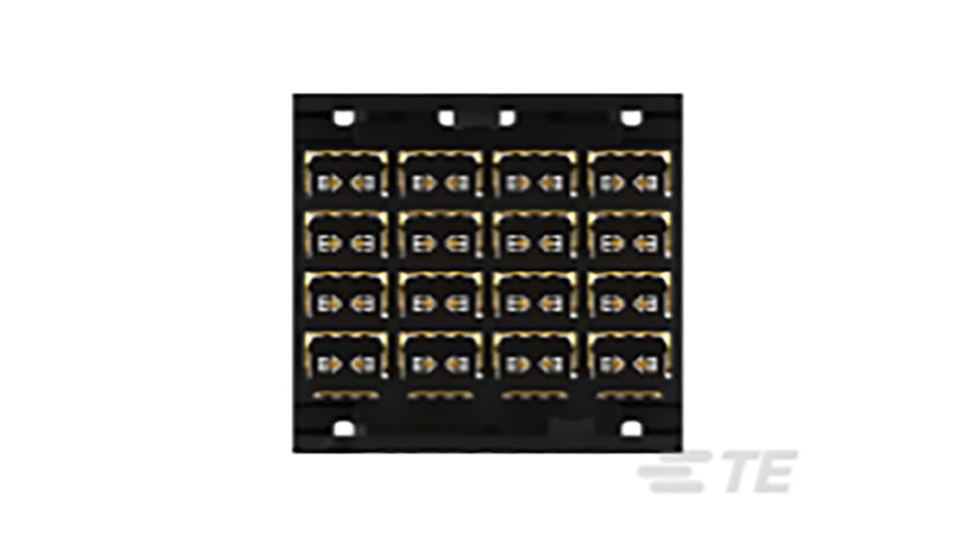 TE Connectivity STRADA Whisper Series Straight Through Hole PCB Header, 32 Contact(s), 3.9mm Pitch, 4 Row(s), Shrouded