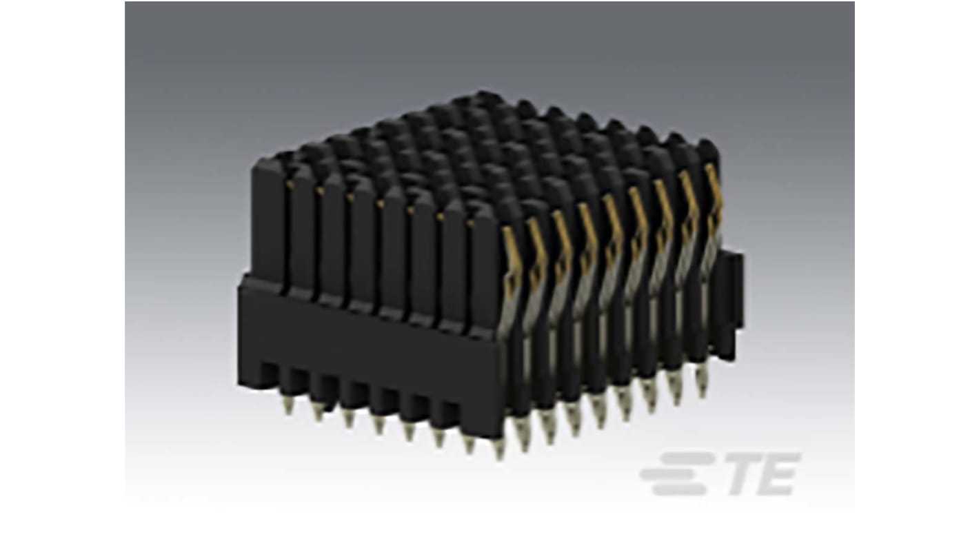 TE Connectivity, MULTIGIG RT 2-R 1.8mm Pitch High Speed Backplane Connector, Female, Vertical, 8 Column, 9 Row, 72 Way,