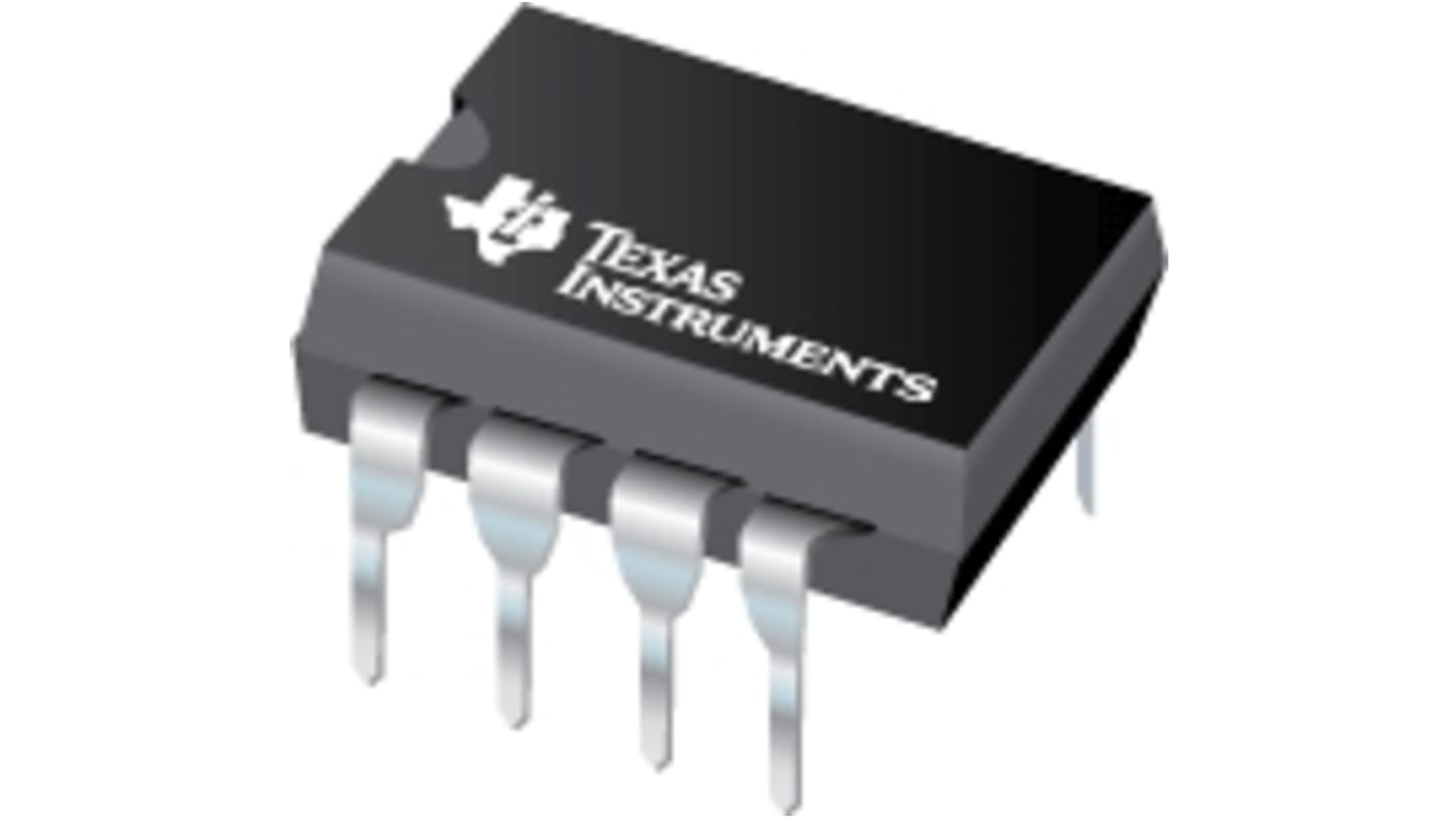 Texas Instruments INA118P Hangszererősítő, ±125μV eltolási feszültség, 18 V, 8-tüskés PDIP