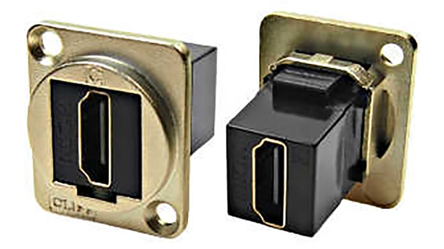 RS PRO Type A 2 Way Female Feedthrough HDMI Connector