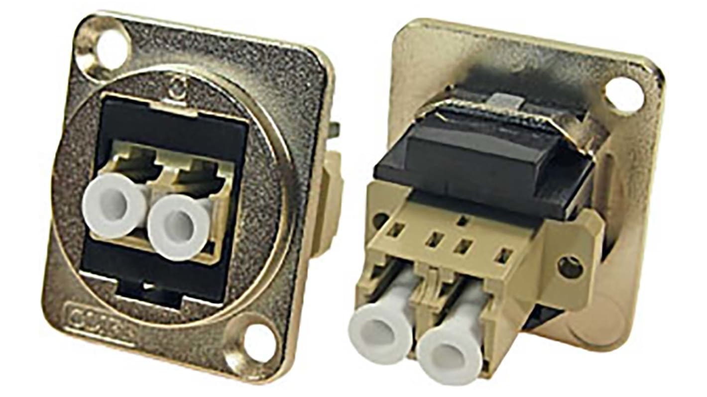 Conector de fibra óptica LC RS PRO, Multimodo, Dúplex, p. inserción 0.3dB