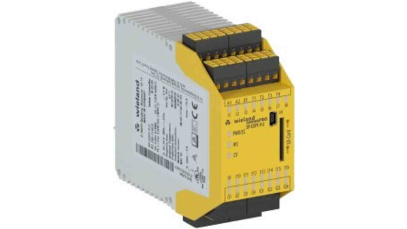 Controlador de seguridad Wieland samosPRO-Compact module SP-COP, 20 E/4 S, 16,8 → 30 V dc