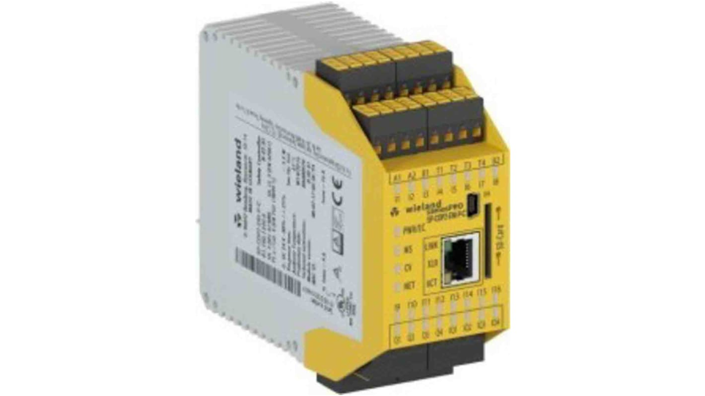 Controlador de seguridad Wieland samosPRO-Compact module SP-COP, 16 E/4 S, 16,8 → 30 V dc