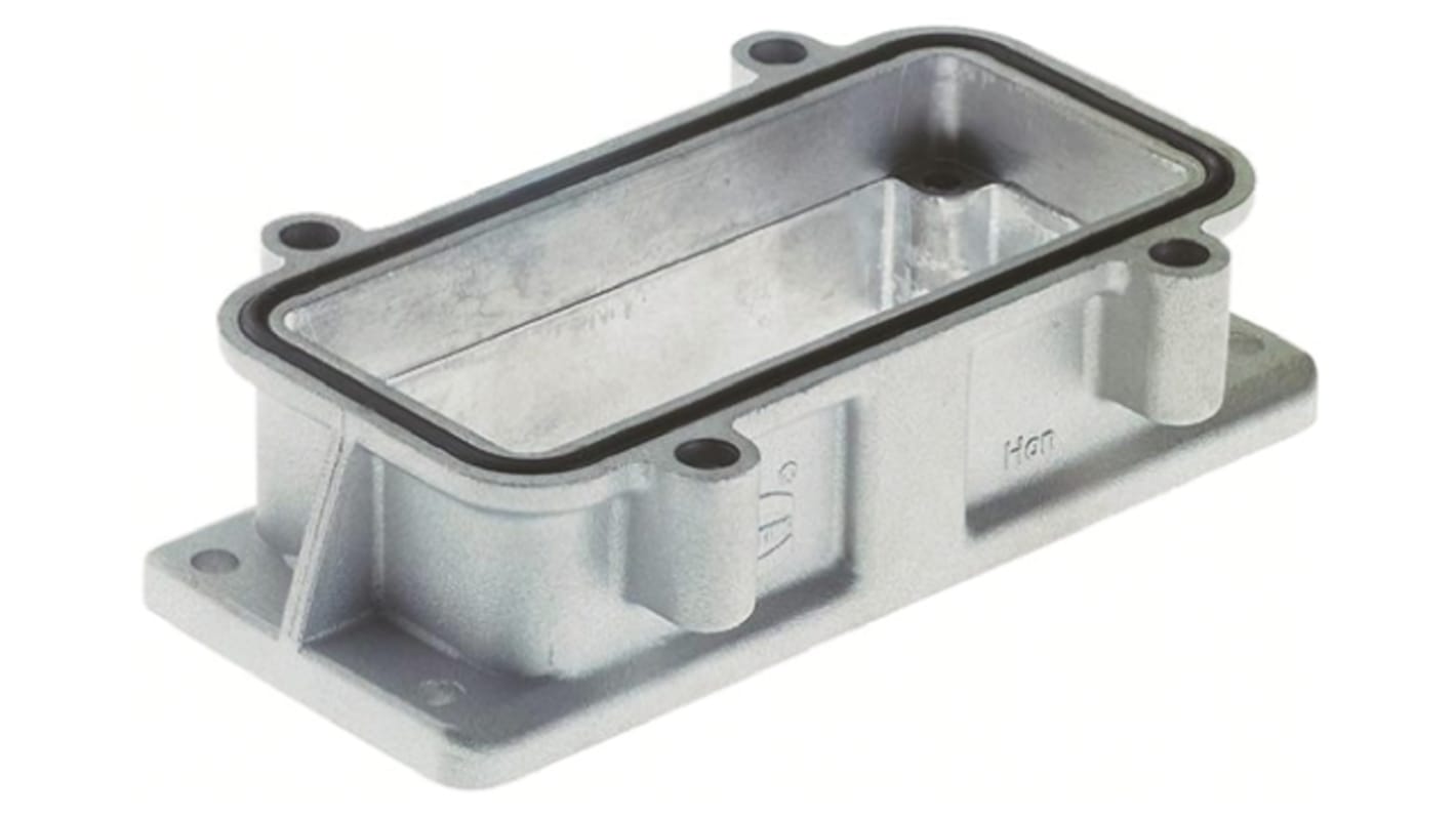 Connecteur HARTING HAN 6B - Modèle HAN6B-HBM-SL-C, Couleur Grise, Pour Montage En Cloison